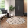 Tapis rond shaggy Jordan