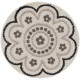 Tapis rond shaggy Jordan