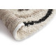Tapis rond shaggy Jordan