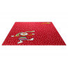 Tapis rouge pour chambre d'enfant Rainbow Rabbit Sigikid