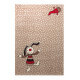 Tapis beige pour chambre d'enfant Rainbow Rabbit Sigikid