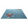 Tapis bleu pour chambre d'enfant Rainbow Rabbit Sigikid