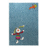 Tapis bleu pour chambre d'enfant Rainbow Rabbit Sigikid