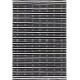 Tapis en coton plat moderne noir Lindsay