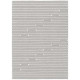 Tapis en laine plat avec franges design gris Lima