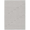 Tapis en laine plat avec franges design gris Lima