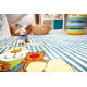 Tapis blanc pour garçon rectangulaire Semmel Bunny Sigikid