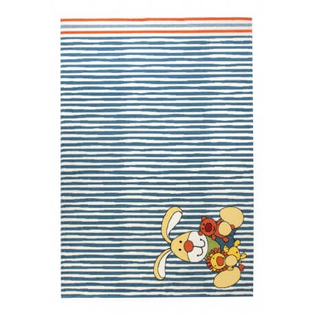 Tapis blanc pour garçon rectangulaire Semmel Bunny Sigikid