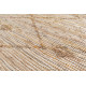 Tapis en cuir et coton recyclé plat berbère ethnique Laurel