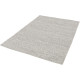 Tapis en laine et coton plat naturel uni Larslan