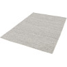 Tapis en laine et coton plat naturel uni Larslan