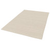 Tapis en laine et coton plat naturel uni Larslan