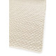 Tapis en laine et coton plat naturel uni Larslan