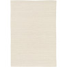 Tapis en laine et coton plat naturel uni Larslan