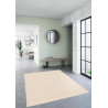 Tapis en laine et coton plat naturel uni Larslan