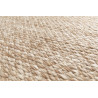 Tapis en laine et coton plat naturel uni Larslan