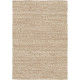 Tapis en laine et coton plat naturel uni Larslan