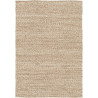 Tapis en laine et coton plat naturel uni Larslan