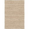 Tapis en laine et coton plat naturel uni Larslan