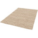 Tapis en laine et coton plat naturel uni Larslan