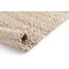 Tapis en laine et coton plat naturel uni Larslan