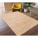 Tapis en laine et coton plat naturel uni Larslan