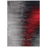 Tapis gris et rouge tendance Screen Arte Espina