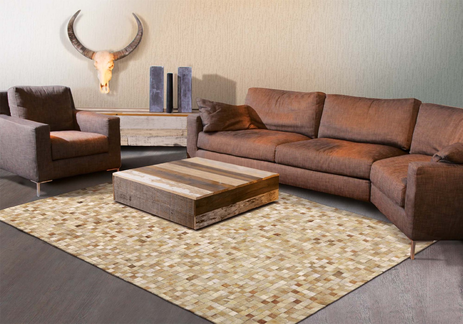 tapis beige de salon en cuir pioneer arte espina tapis beige de salon en cuir pioneer arte espina