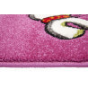 Tapis pour chambre d'enfant rose Birdy