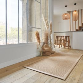 Moquette tissé plat naturel épaisseur 5mm Rostone III