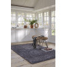 Tapis shaggy en polyester argenté Cosy Glamour Esprit Home