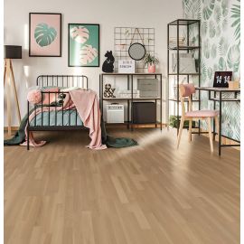 Parquet contrecollé 3 frises en chêne à bords droits Frigg