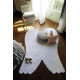 Tapis en forme d'aile d'ange blanc pour enfant Wings Lorena Canals