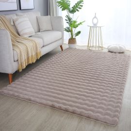 Tapis moelleux aspect 3D uni Whisper