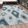 Tapis kilim intérieur et extérieur bleu Artis