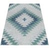 Tapis bleu extérieur et intérieur kilim Taro