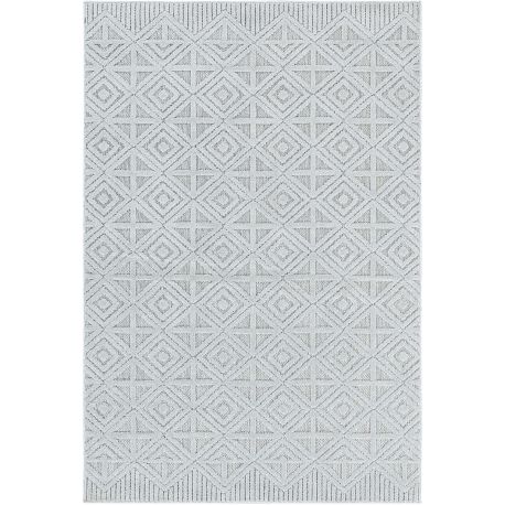 Tapis gris intérieur et extérieur graphique Frencie