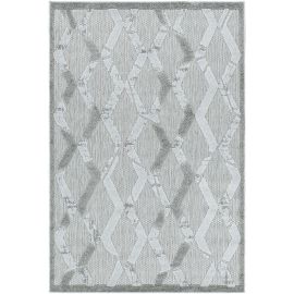 Tapis moderne gris intérieur et extérieur Mara