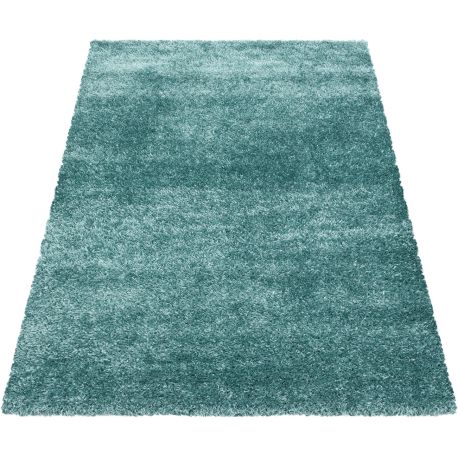 Tapis Vintage Poils Longs 58x92 Cm - Orange Et Rouge Fluo - Doux Et Confortable