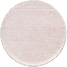 Tapis rond uni lavable en machine Mara