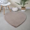 Tapis coeur uni pour chambre d'enfant Gabi