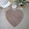 Tapis coeur uni pour chambre d'enfant Gabi