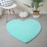 Tapis coeur uni pour chambre d'enfant Gabi