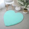 Tapis coeur uni pour chambre d'enfant Gabi