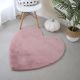 Tapis coeur uni pour chambre d'enfant Gabi