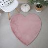 Tapis coeur uni pour chambre d'enfant Gabi