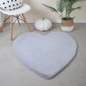 Tapis coeur uni pour chambre d'enfant Gabi