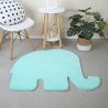 Tapis uni enfant éléphant antidérapant Frieda