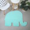 Tapis uni enfant éléphant antidérapant Frieda