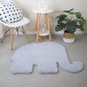 Tapis uni enfant éléphant antidérapant Frieda